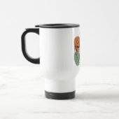 Mug De Voyage Abstract Line Art Face with Botanical Flair (Gauche)