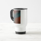 Mug De Voyage Abstrait 1 : rouges et bleus (Devant gauche)