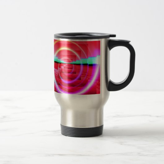 Mug De Voyage Abstrait rouge (Droit)
