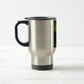 Mug De Voyage Abstrait vert moderne (Gauche)