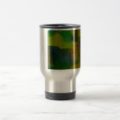 Mug De Voyage Abstrait vert moderne (Centre)