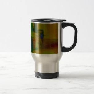 Mug De Voyage Abstrait vert moderne