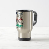 Mug De Voyage Accepter Laisser Croire (Devant droit)