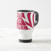 Mug De Voyage Achempong God Is Love Star Red & White Commuter (Devant droit)