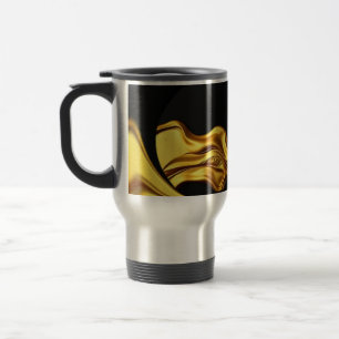Mug De Voyage Achempong Liquide Or Opulent Noir Monochrome C