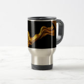Mug De Voyage  Achempong Opulent Liquid Gold Black Monochrome C (Devant droit)