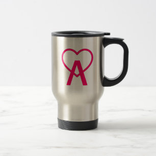 Mug De Voyage Acier inoxydable d'A~Heart de roses indien