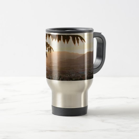 Mug De Voyage Acier inoxydable Sunset 444 ml Voyage/Mug de navet (Devant droit)