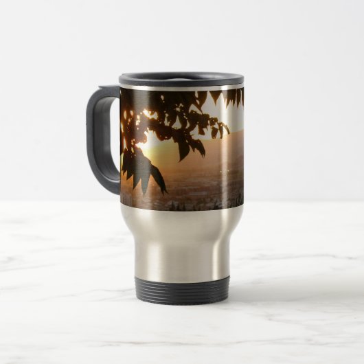Mug De Voyage Acier inoxydable Sunset 444 ml Voyage/Mug de navet (Devant gauche)