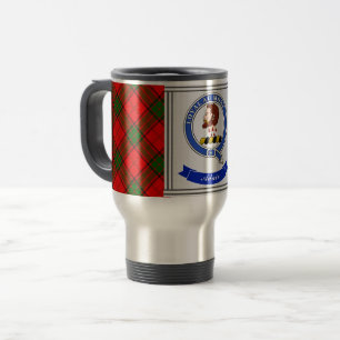Mug De Voyage Adair Clan Badge & Tartan Personnalisé