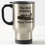 Mug De Voyage Add Name Plays Steam Train Grandpa Grandfather<br><div class="desc">Add Grandfather (or any other relative) to this great Steam Train Design - See my store for lots more train gifts.</div>