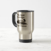 Mug De Voyage Add Name Plays Steam Train Grandpa Grandfather   (Devant gauche)