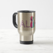 Mug De Voyage Adorable Aloha Hawaiian Pineappy (Devant gauche)