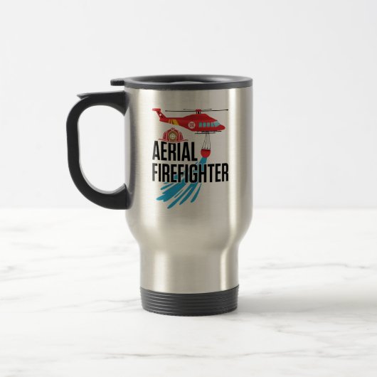 Mug De Voyage Aerial Firefighter Firefighting (Gauche)