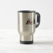 Mug De Voyage Af Skeleton Mains Heart Classic (Devant droit)