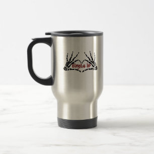 Mug De Voyage Af Skeleton Mains Heart Classic