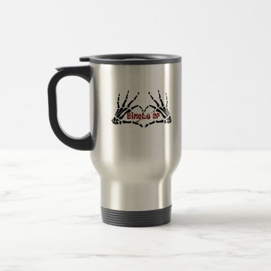 Mug De Voyage Af Skeleton Mains Heart Classic (Gauche)