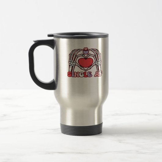 Mug De Voyage Af Skeleton Mains Valentines Classic (Gauche)