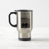 Mug De Voyage Affichage des niveaux de gris du pont Mackinac (Gauche)