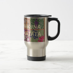 Mug De Voyage Affiche artistique du signe de la main Hakuna Mata