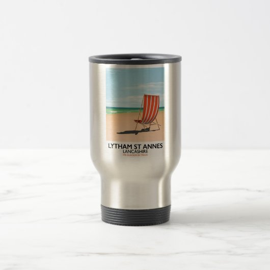 Mug De Voyage Affiche balnéaire Lytham St Annes Lancashire (Centre)