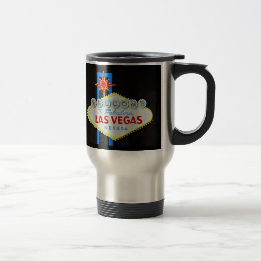 Mug De Voyage Affiche de bienvenue de Las Vegas (Droit)