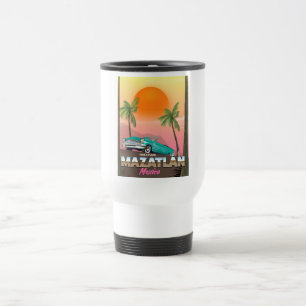 Mug De Voyage Affiche de voyage à Mazatlán au Mexique