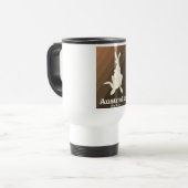 Mug De Voyage affiche de voyage Australia By Air Kangaroo. (Devant gauche)