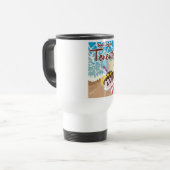 Mug De Voyage Affiche de voyage de bande dessinée de glace de Te (Devant gauche)