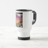 Mug De Voyage Affiche de voyage en Islande (Devant droit)
