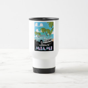 Mug De Voyage Affiche de voyage pour des vacances à Miami