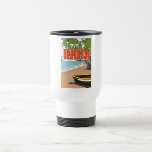 Mug De Voyage Affiche de voyage pour l'Inde (Centre)