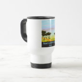 Mug De Voyage Affiche de voyage Rocca d'Orcia Italie (Devant gauche)