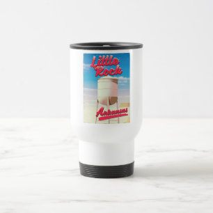 Mug De Voyage Affiche de voyage vintage de Little Rock, Arkansas