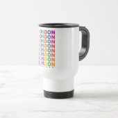 Mug De Voyage Affiche rétro Londres Angleterre (Devant droit)
