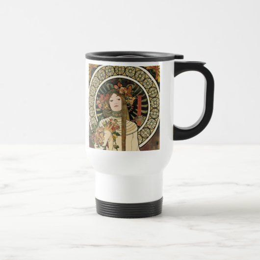 Mug De Voyage Affiche vintage Alfonse Mucha Trappistine Nouveau (Droite)