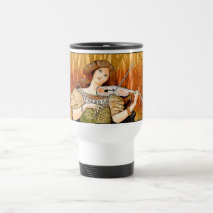 Mug De Voyage Affiche vintage Art nouveau pour violon Musique