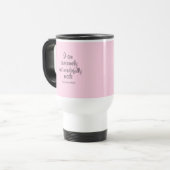 Mug De Voyage Affirmation Biblique Simple Positive Rose (Devant gauche)