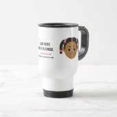 Mug De Voyage Affirmation #Proud2BNaturalMe (Devant droit)