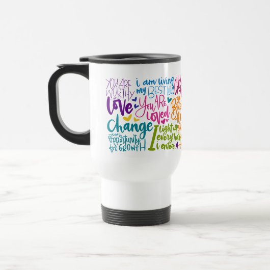 Mug De Voyage Affirmation quotidienne (Gauche)