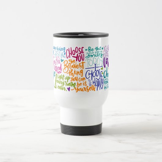 Mug De Voyage Affirmation quotidienne (Centre)