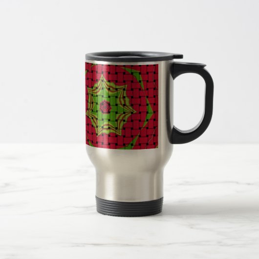 Mug De Voyage African Lovely Design rouge tissé (Droit)