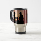 Mug De Voyage Agriculteurs et coucher du soleil (Devant gauche)