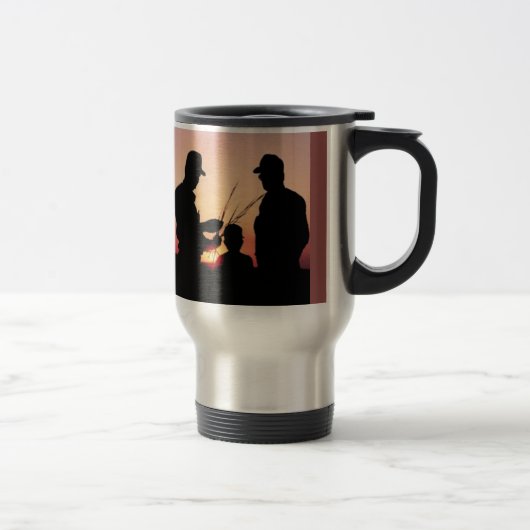 Mug De Voyage Agriculteurs et coucher du soleil (Droit)