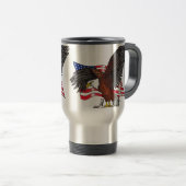Mug De Voyage Aigle américain avec croix (Devant droit)