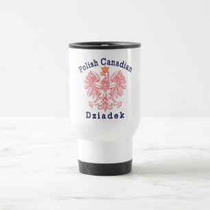 Mug De Voyage Aigle canadien polonais Dziadek