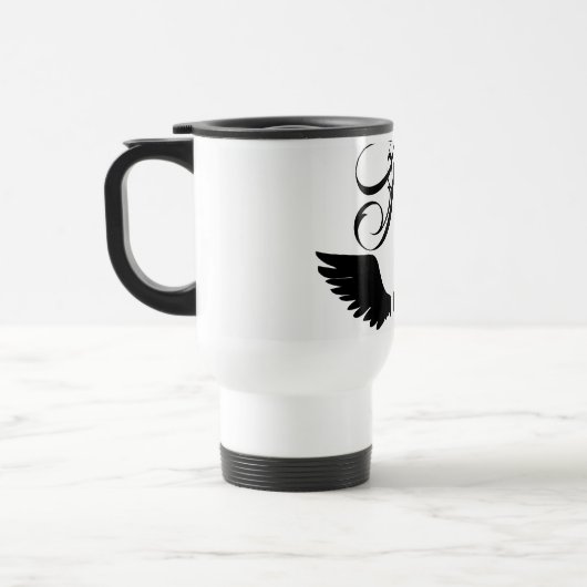 Mug De Voyage Aigle corbeau - Créez votre propre paruline Emblem (Gauche)