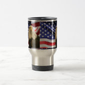 Mug De Voyage Aigle et drapeau américains (Centre)