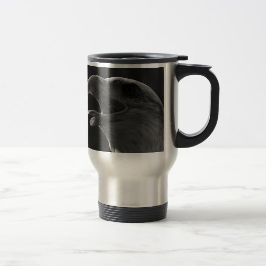 Mug De Voyage Aigle noir et blanc (Droit)
