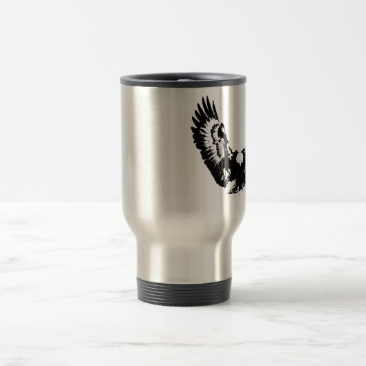 Mug De Voyage Aigle noir et blanc (Centre)